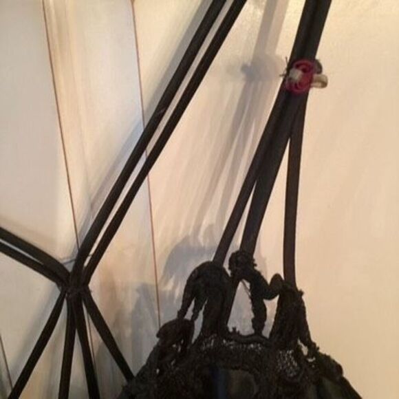 Victoria Secret Pink Embroidered Babydoll Nightgown sexy Lingerie Sheer 34 C - Picture 3 of 8